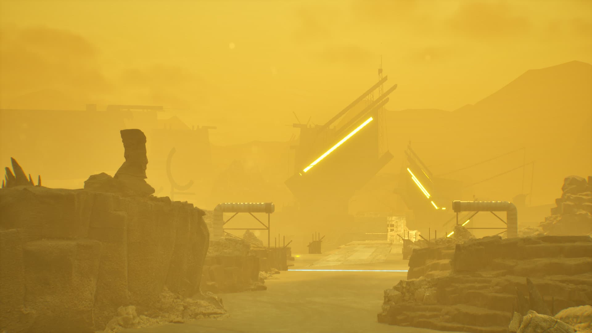 The industrial course at Oria Mining Depot.
